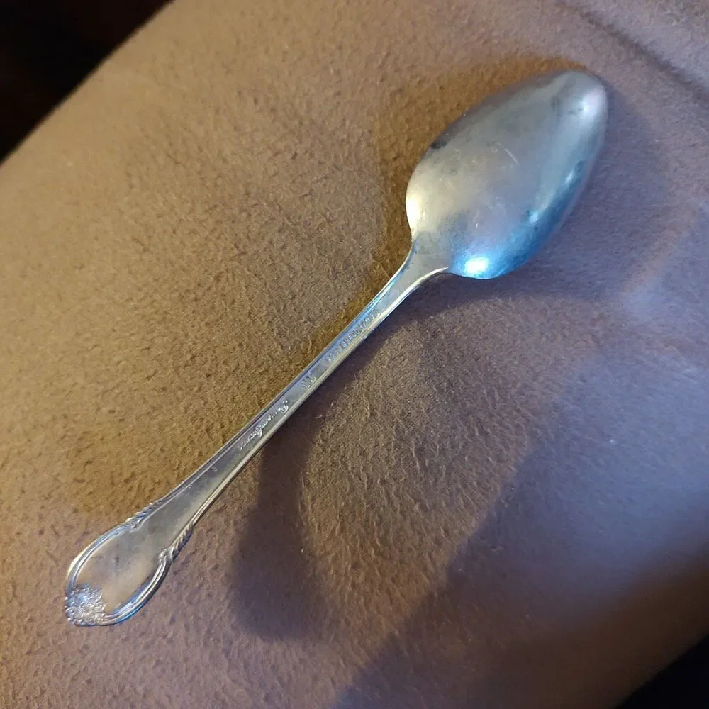 Vintage 1847 Rogers Bros IS Remembrance Silverplated Floral Teaspoon Flatware
